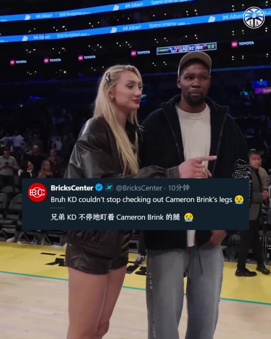 關心后者傷勢？美媒調侃：KD不停地在瞄布林克的腿